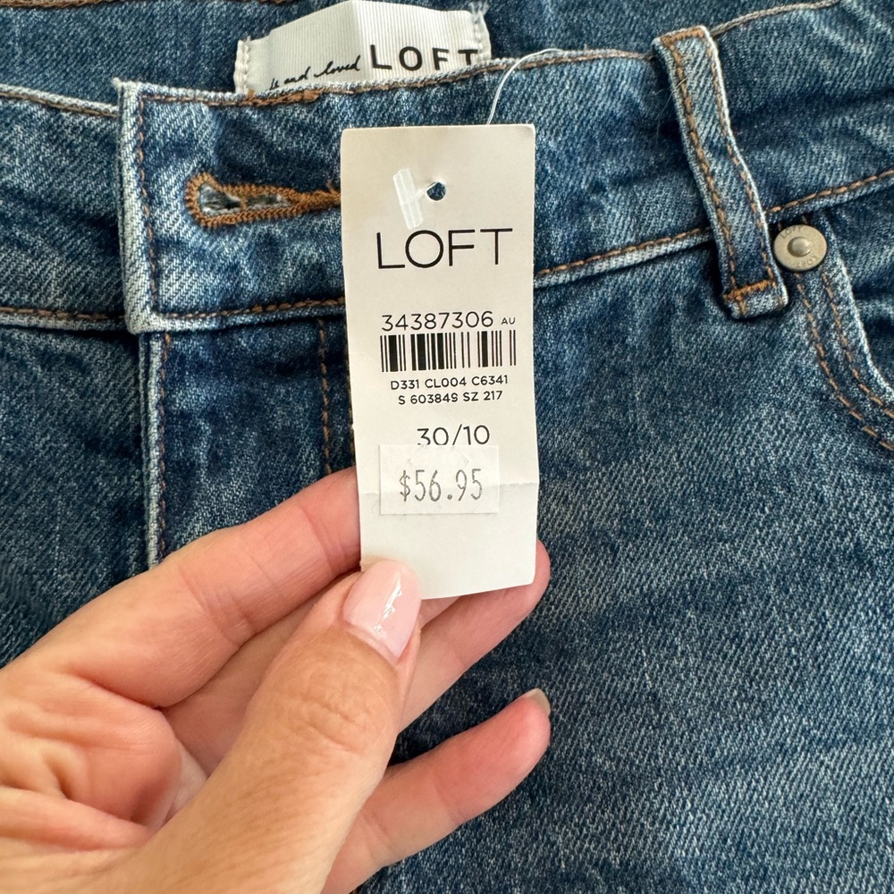 New Loft denim shorts